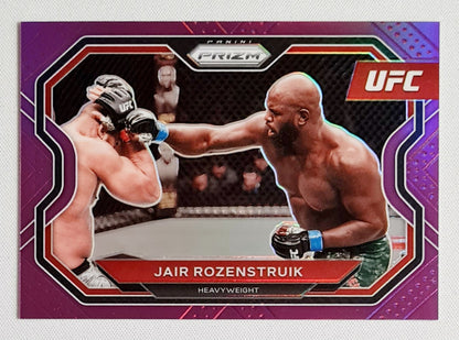 Jair Rozenstruik - 2021 Panini Prizm UFC Fighter Heavyweight #130 Purple Prizm /149