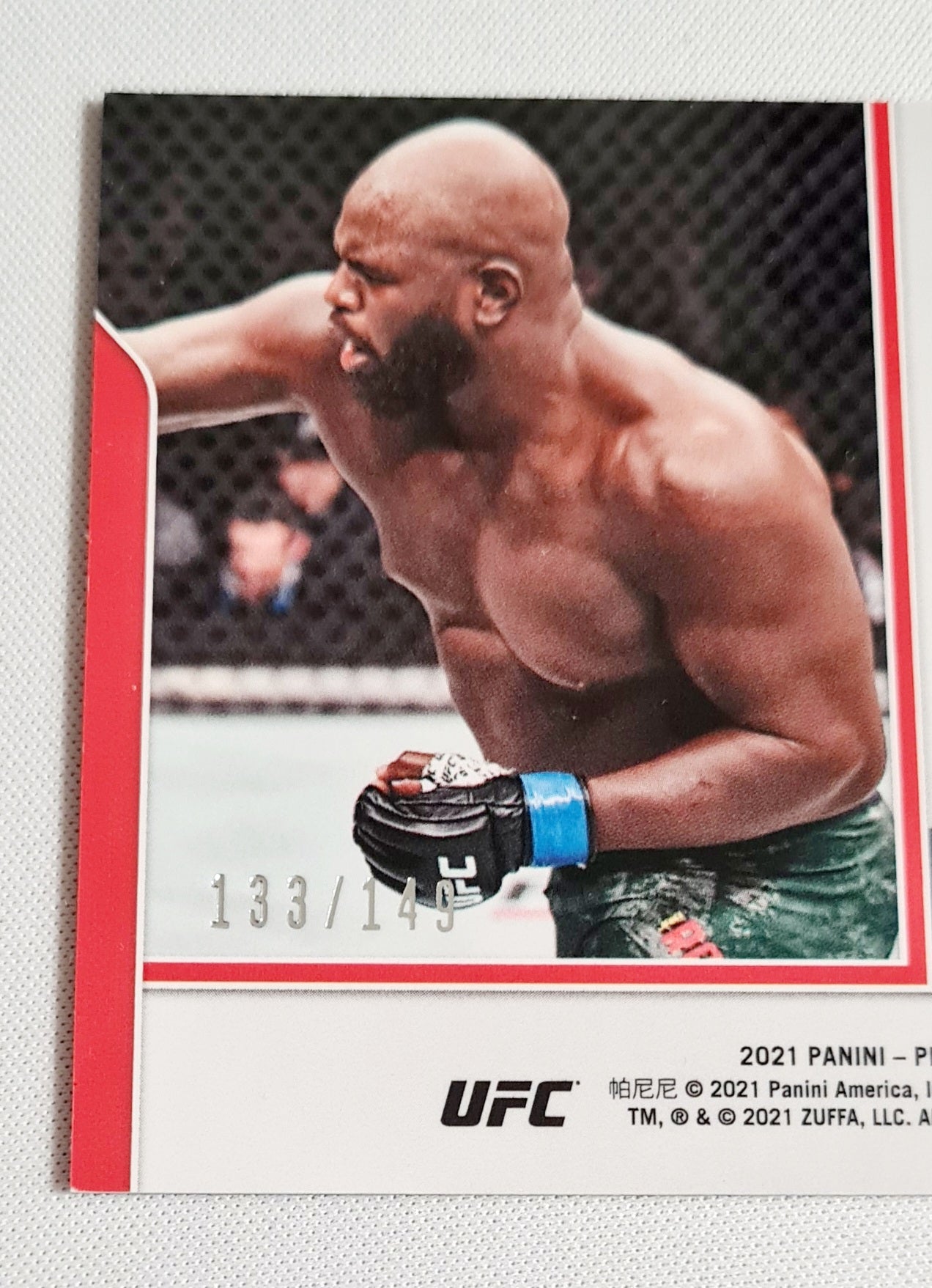 Jair Rozenstruik - 2021 Panini Prizm UFC Fighter Heavyweight #130 Purple Prizm /149