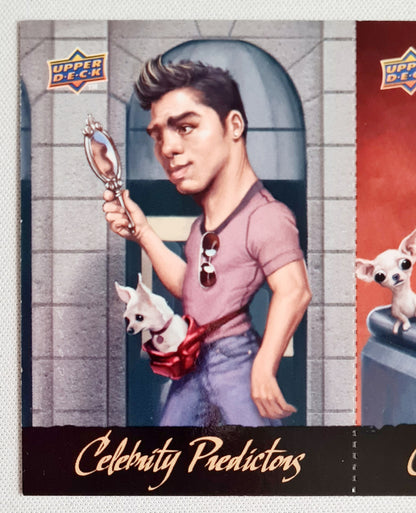 Celebrity Predictions - 2010 Upper Deck Baseball Series 1 Cristiano Ronaldo/ Paris Hilton #CP-19 & #CP20