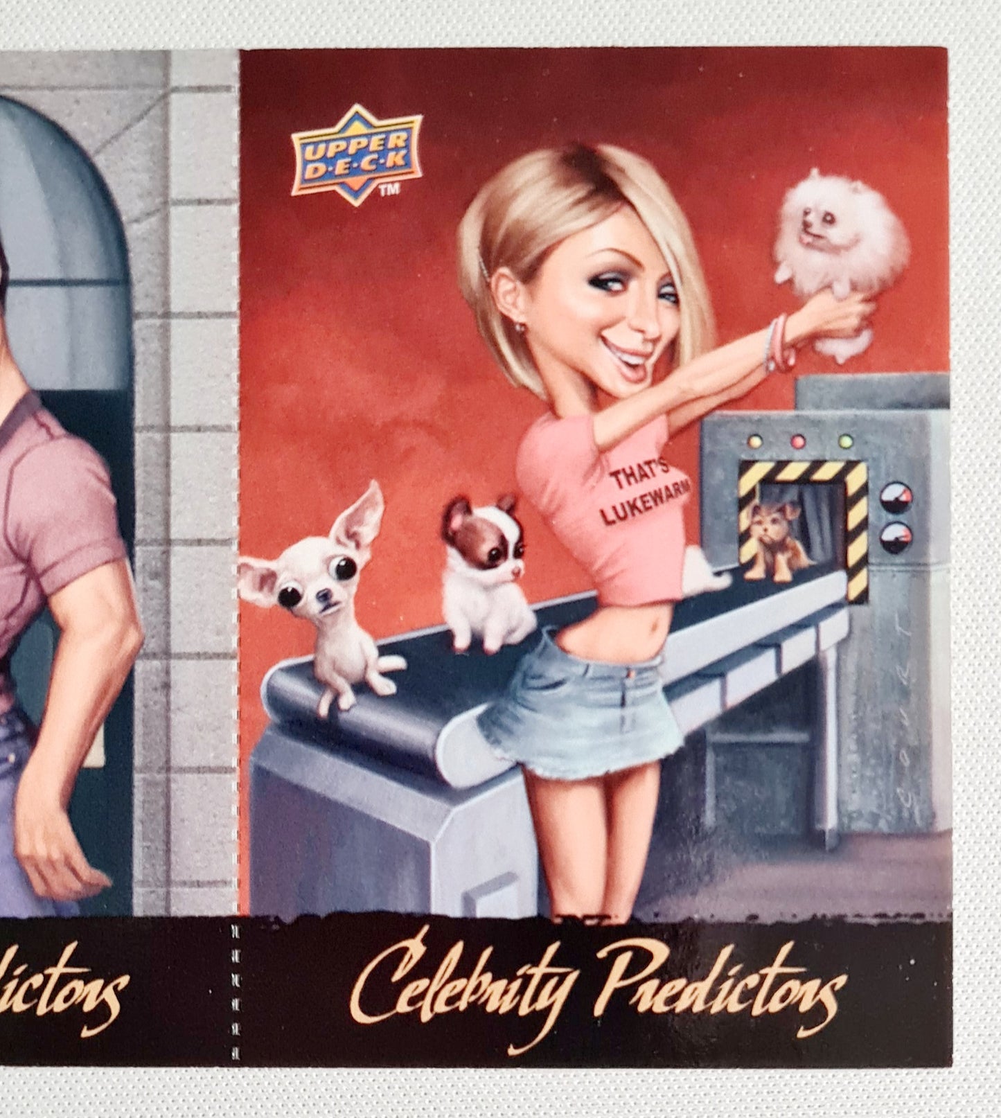Celebrity Predictions - 2010 Upper Deck Baseball Series 1 Cristiano Ronaldo/ Paris Hilton #CP-19 & #CP20