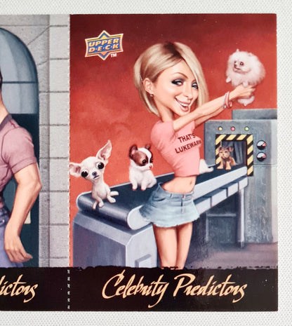Celebrity Predictions - 2010 Upper Deck Baseball Series 1 Cristiano Ronaldo/ Paris Hilton #CP-19 & #CP20