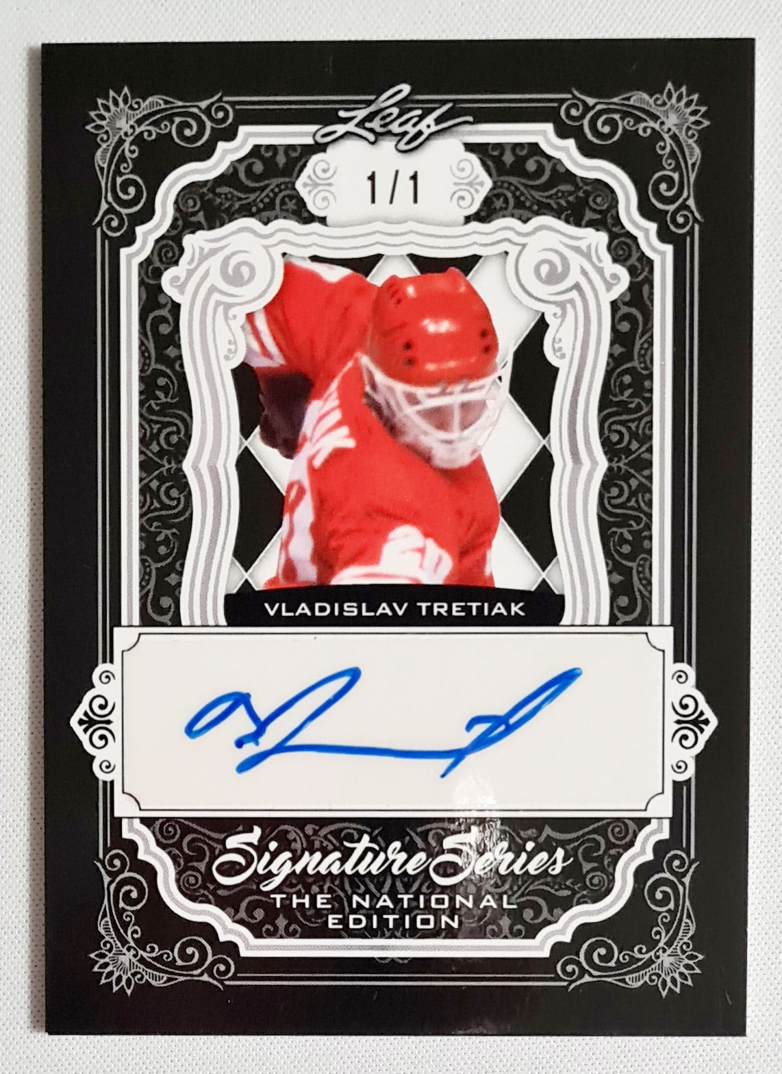 Vladislav Tretiak - 2021 Leaf Signature Series The National Edition NHL Icehockey #SSN-VT1 SSP 1/1