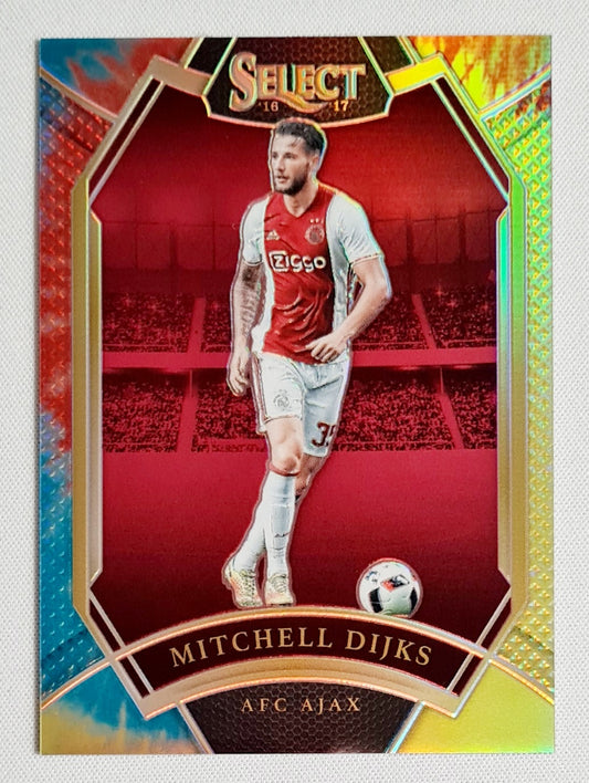 Mitchell Dijks - 2016 Panini Select Ajax Amsterdam Field Level Tie-Dye Prizm #268 /30