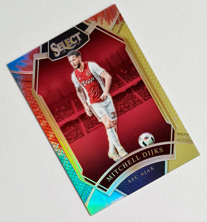 Mitchell Dijks - 2016 Panini Select Ajax Amsterdam Field Level Tie-Dye Prizm #268 /30