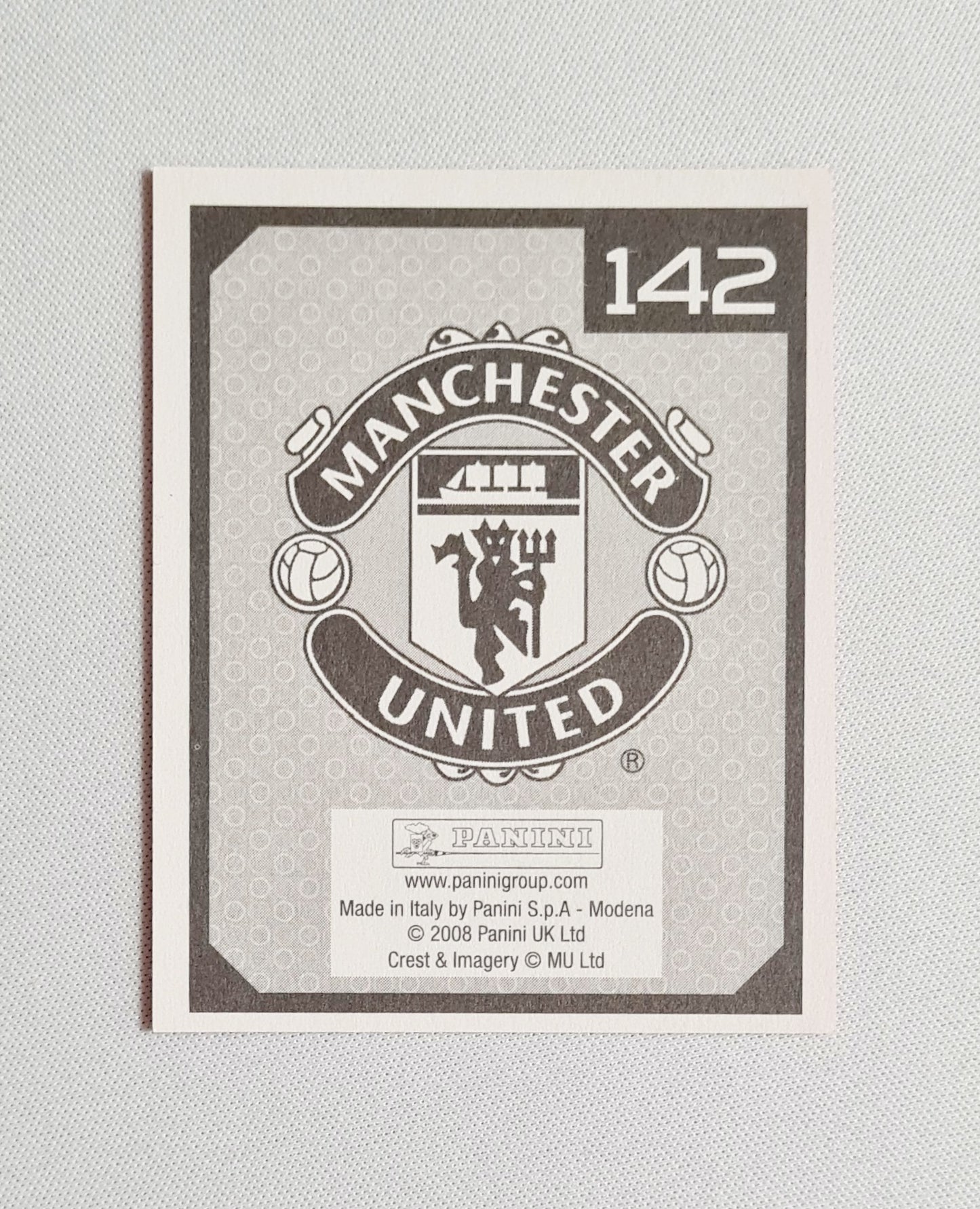Manchester United - 2008 Panini Soccer Sticker Collection "Card" #142