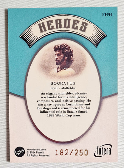 Socrates - 2024 Futera National Team Brazil HEROES #FH54 /250