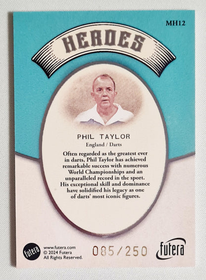 Phil Taylor - 2024 Futera National Team England Darts HEROES #MH12 /250