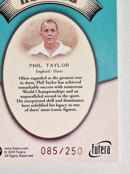 Phil Taylor - 2024 Futera National Team England Darts HEROES #MH12 /250