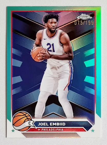 Joel Embiid - 2024 Topps Chrome NBA Basketball Philadelphia #100 /199