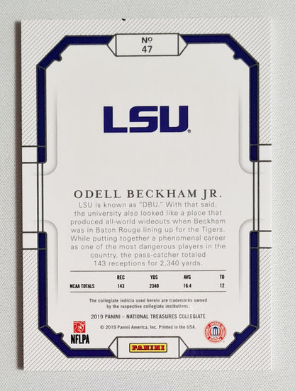 Odell Beckham Jr. - 2019 Panini National Treasures Collegiate  LSU Tigers #47 /99