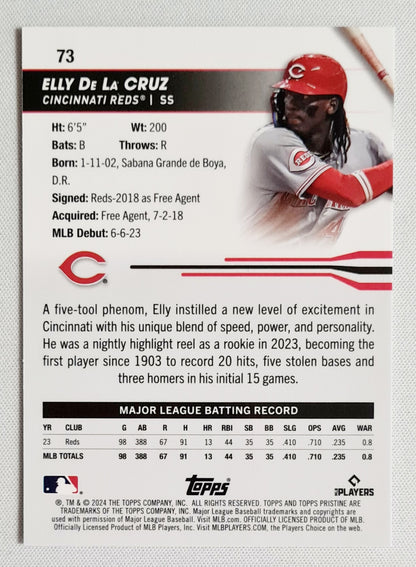 Elly De La Cruz - 2024 Topps MLB Baseball Cincinnati Reds (RC) #73