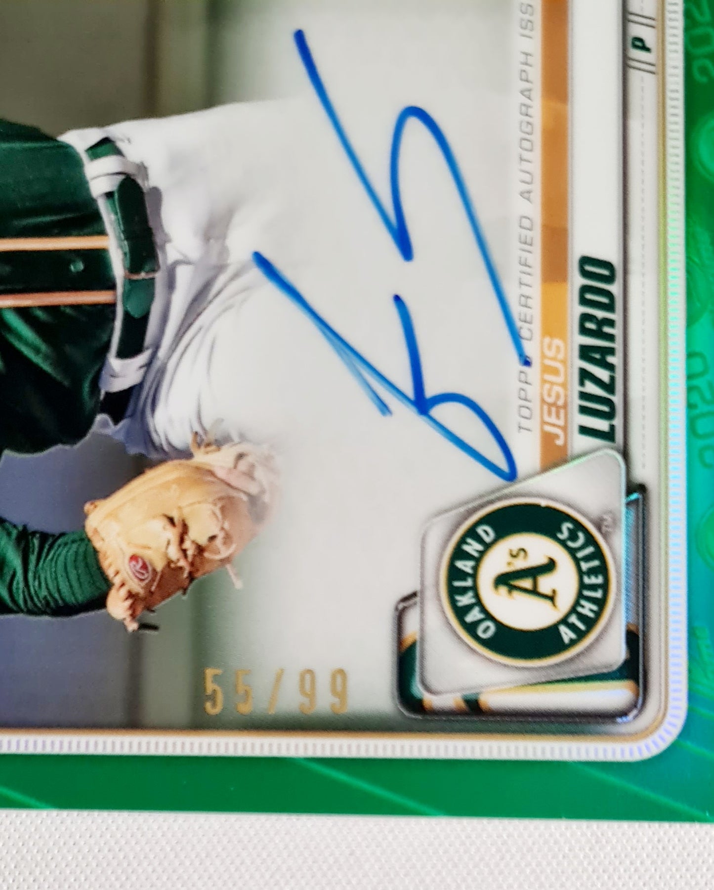 Jesus Luzardo - 2020 Topps Bowman Chrome MLB Baseball Oakland Athletics (RC) #CRA-JL /99 /Auto