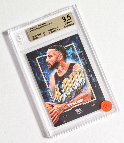 Stephen Curry - 2024/25 Topps Now NBA Basketball #13 Beckett 9.5 GEM MINT
