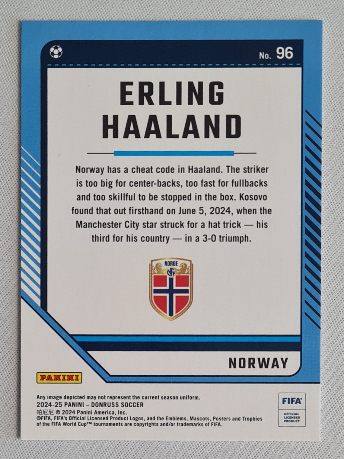 Erling Haaland - 2024/25 Panini Donruss Soccer FIFA #96