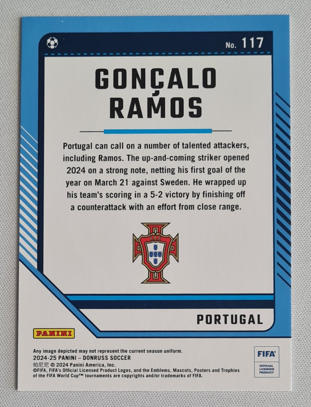 Goncalo Ramos - 2024/25 Panini Donruss Soccer FIFA #117