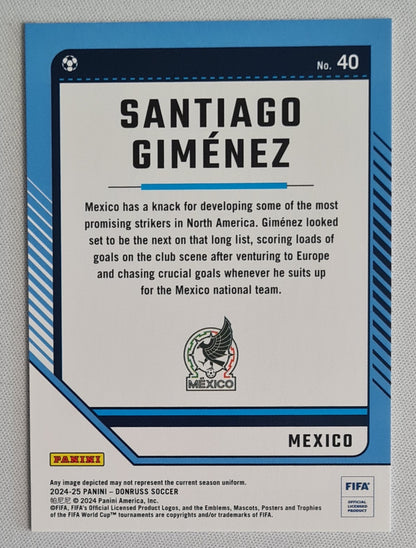 Santiago Gimenez - 2024/25 Panini Donruss Soccer FIFA #40