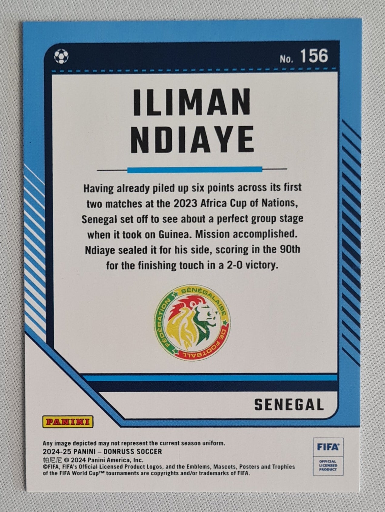Iliman Ndiaye - 2024/25 Panini Donruss Soccer FIFA #156