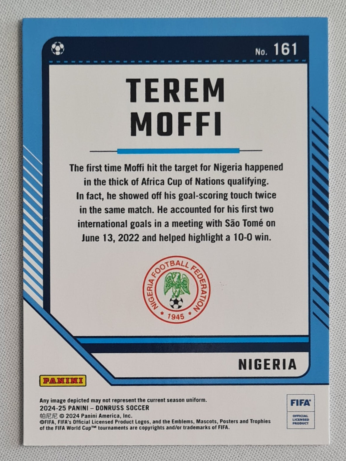 Terem Moffi - 2024/25 Panini Donruss Soccer FIFA #161