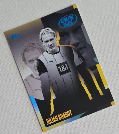 Julian Brandt - 2024 Topps FC Club Product Bona Fide Baller #BB-JB Refractor /150