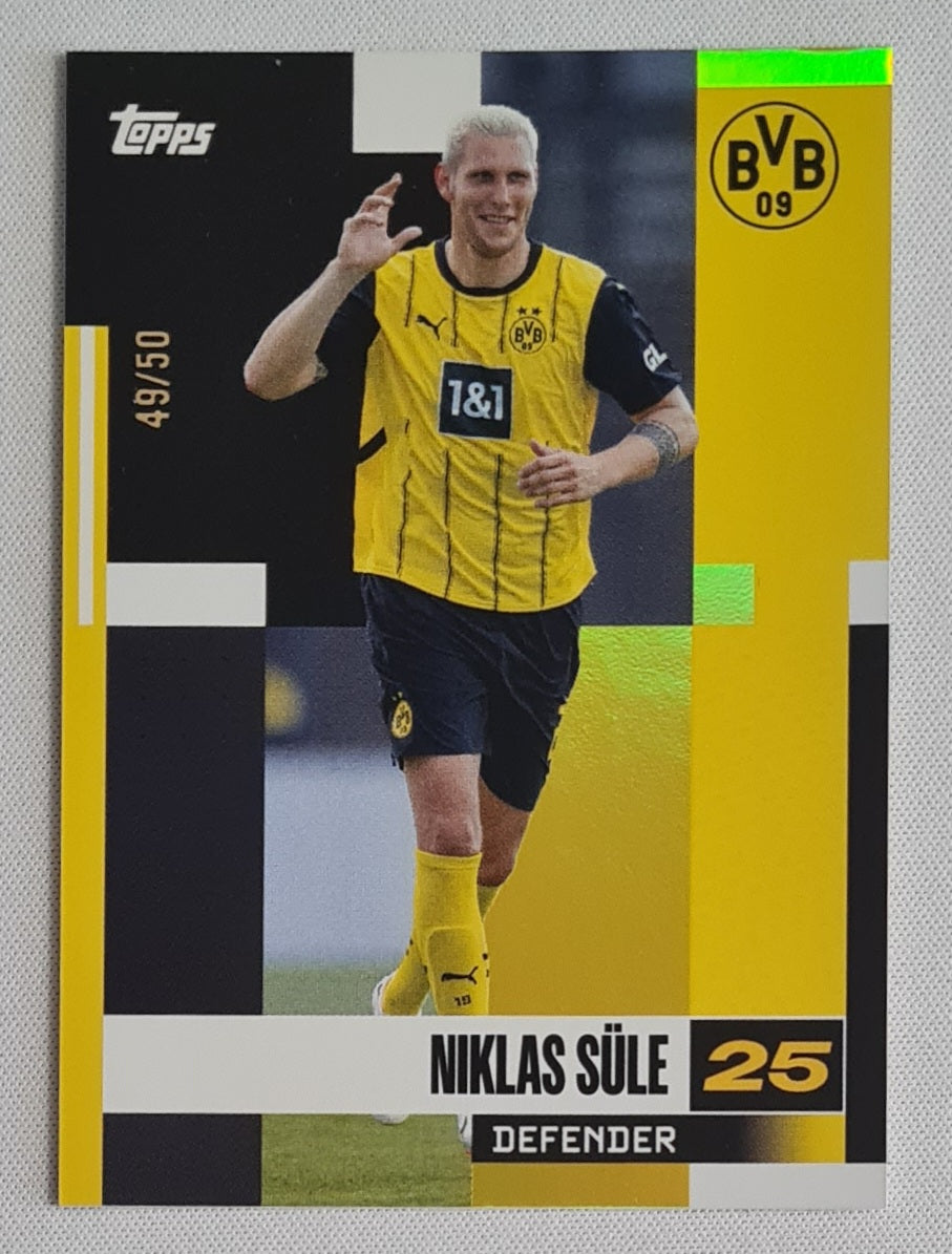 Niklas Sule - 2024 Topps FC Club Product BVB 09 #FS-NS Refractor /50