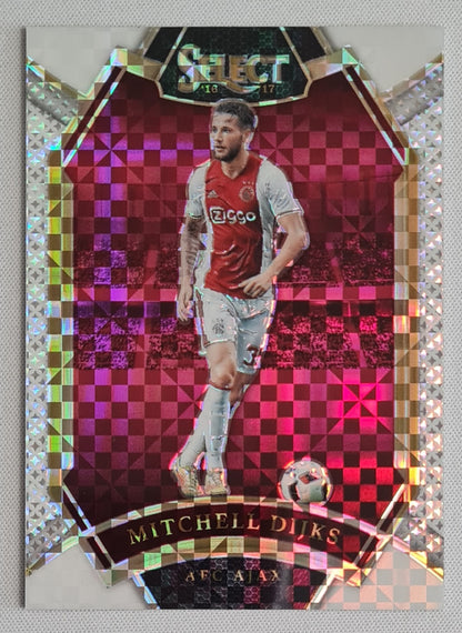 Mitchell Dijks - 2016 Panini Select Ajax Amsterdam #268 White Prizm Field Level /99
