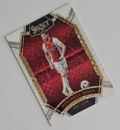 Mitchell Dijks - 2016 Panini Select Ajax Amsterdam #268 White Prizm Field Level /99