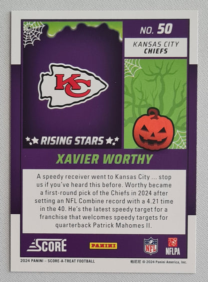 Xavier Worthy - 2024 Panini Score-A-Treat Football RISING STAR (RC) #50