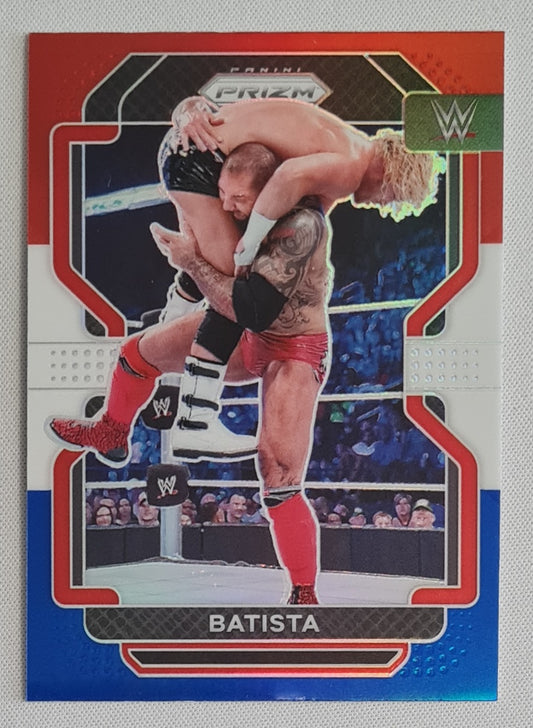 Batista - 2022 Panini Prizm WWE Wrestling Legends #196 Red White & Blue Prizm
