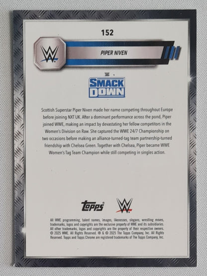 Piper Niven - 2025 Topps WWE Wrestling Smack Down #152 Prizm Refractor