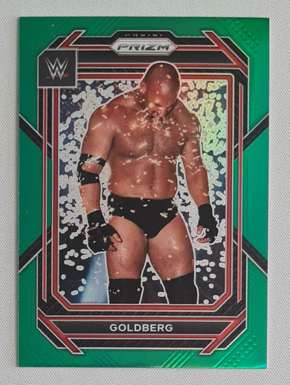 Goldberg - 2023 Panini Prizm WWE Wrestling #175 Green Prizm