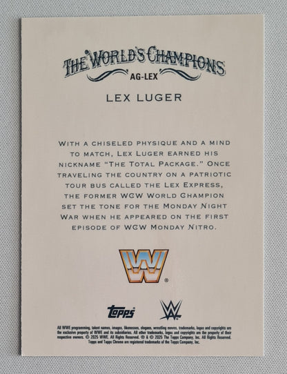 Lex Luger - 2025 Topps Chrome WWE Wrestling The Worlds Champions Allen & Ginter #AG-LEX