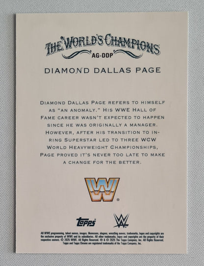 Diamond Dallas Page - 2025 Topps Chrome WWE Wrestling The Worlds Champions Allen & Ginter #AG-DDP