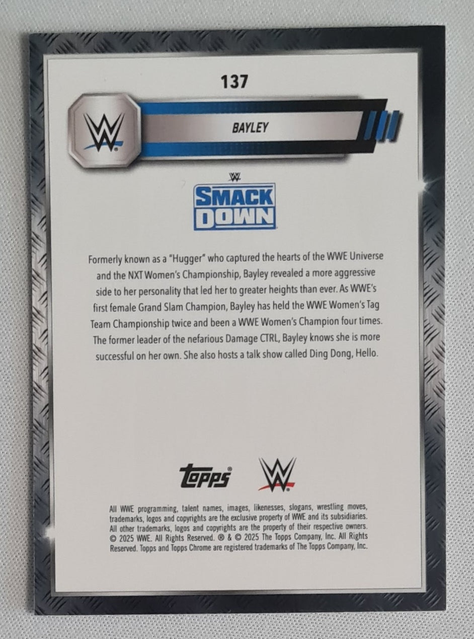 Bayley - 2025 Topps Chrome WWE Wrestling Smack Down #137