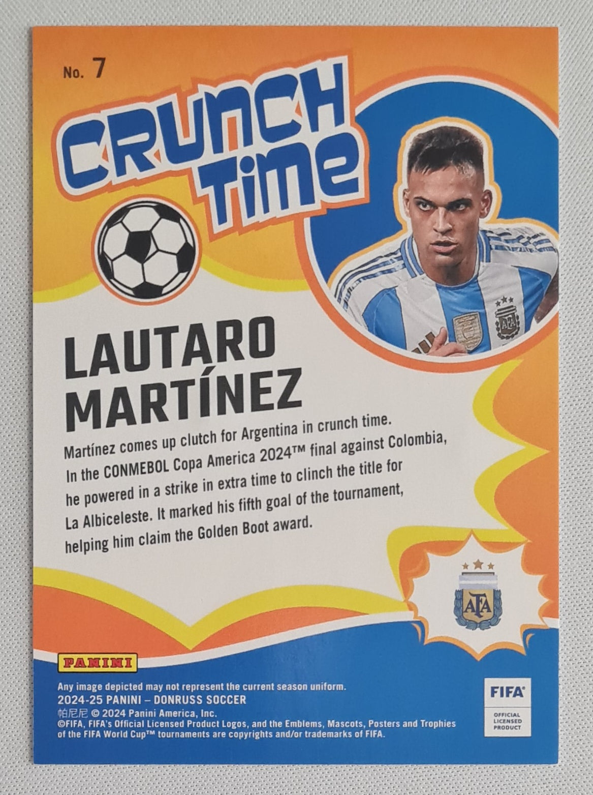 Lautaro Martinez - 2024/25 Panini Donruss Soccer CRUNCH TIME #7