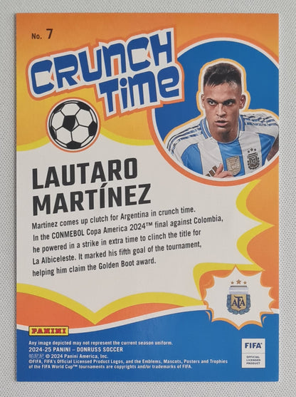Lautaro Martinez - 2024/25 Panini Donruss Soccer CRUNCH TIME #7