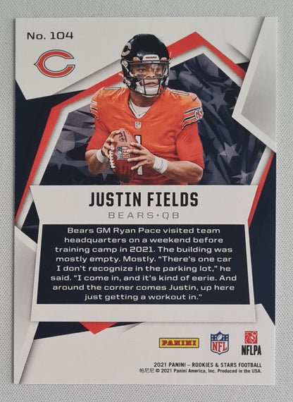 Justin Fields - 2021 Panini Rookies & Stars Football NFL Bears (RC) #104