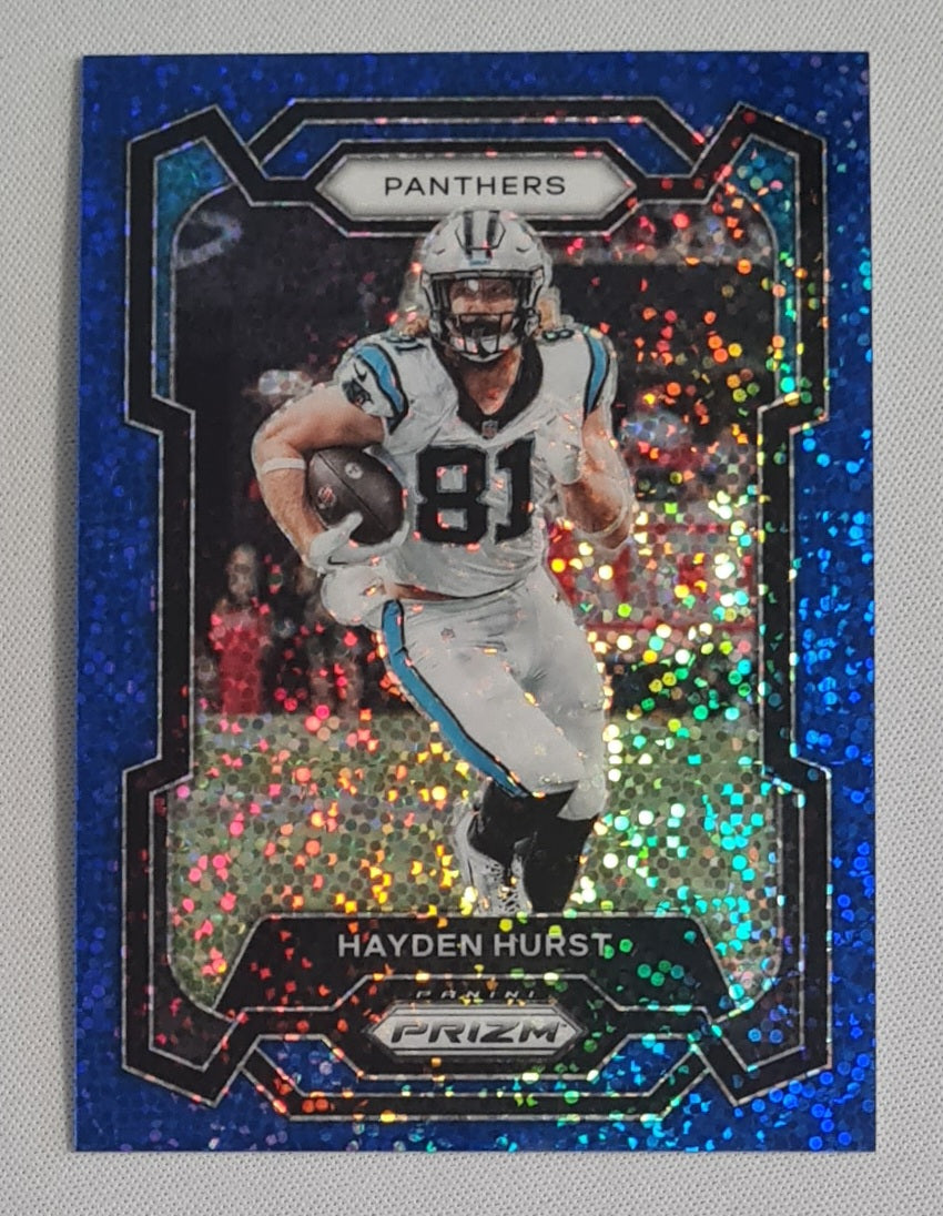 Hayden Hurst - 2023 Panini Prizm Football NFL Panthers #42 Speckle /96