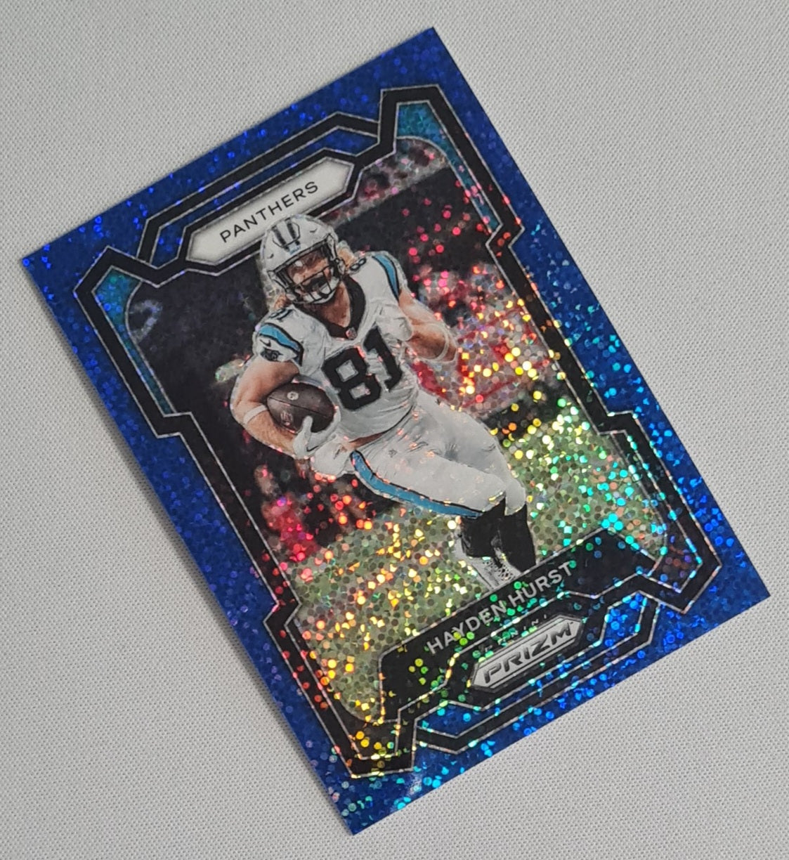 Hayden Hurst - 2023 Panini Prizm Football NFL Panthers #42 Speckle /96