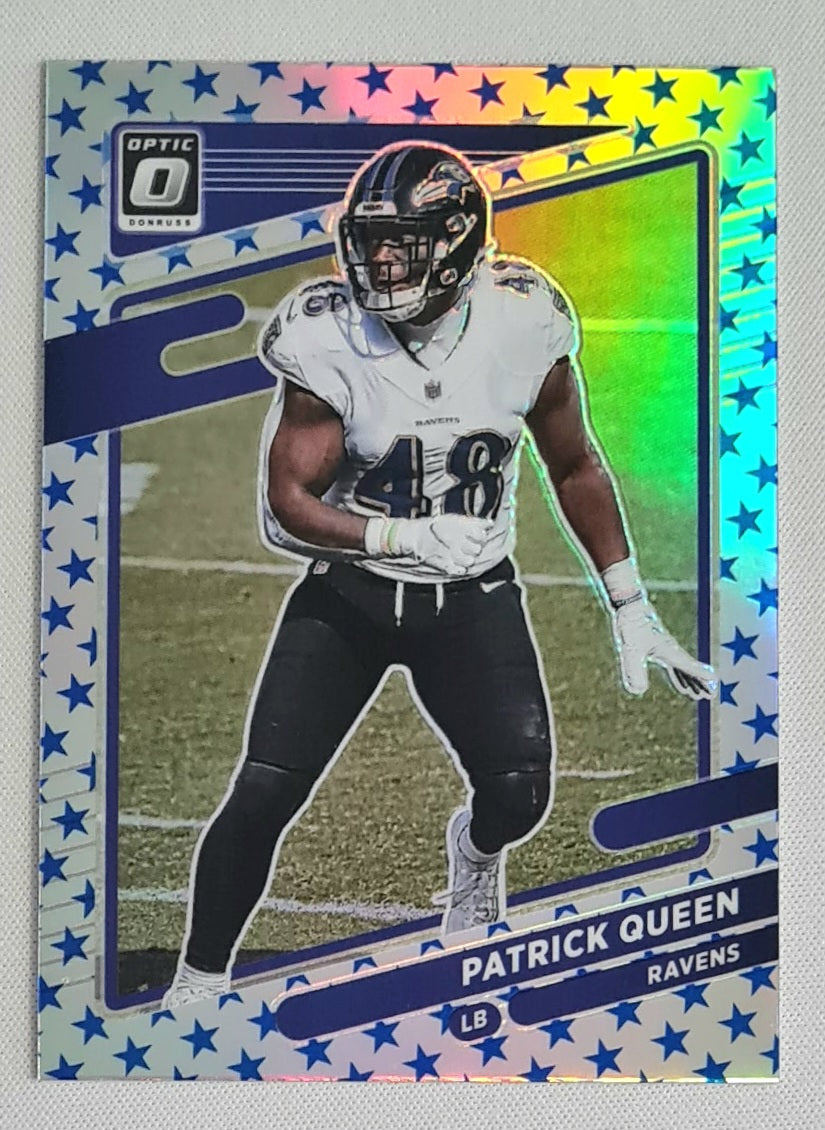 Patrick Queen - 2021 Panini Donruss Optic Football NFL Ravens #130 Stars