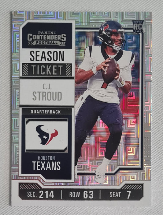 C.J. Stroud - 2023 Panini Contenders Football NFL Texans Season Ticket #40