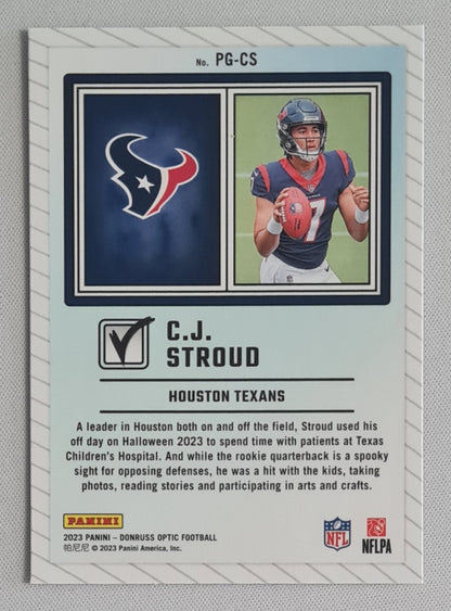 C.J. Stroud - 2023 Panini Donruss Optic Football NFL Texans Passig Grade(RC) #PG-CS