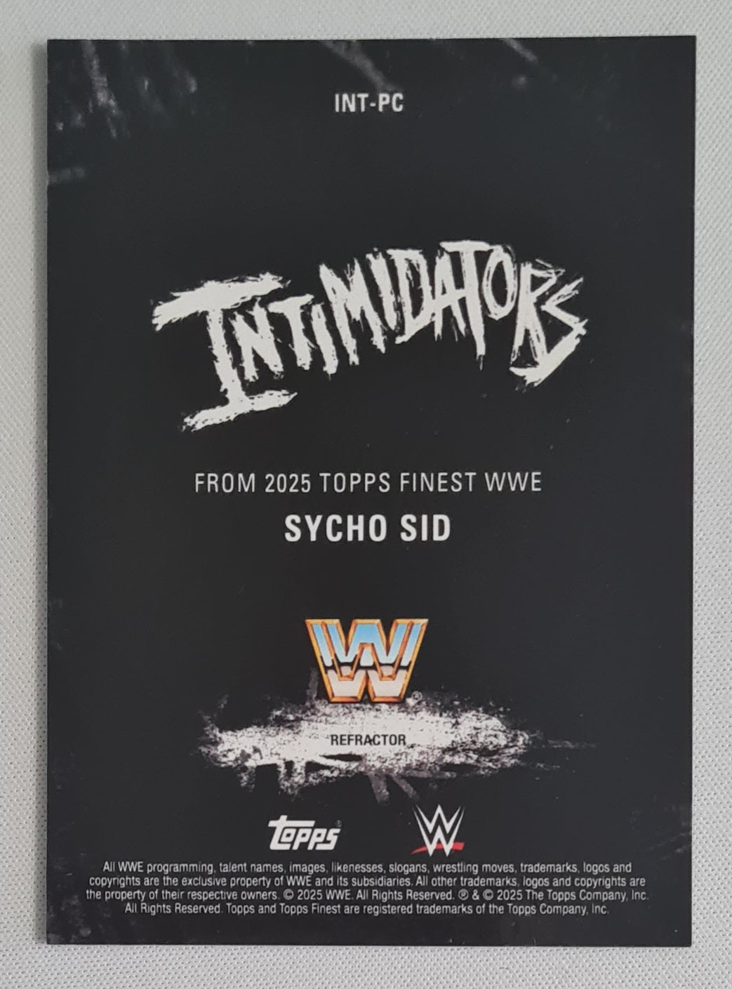 Sycho Sid - 2025 Topps Finest WWE Wrestling INTIMIDATORS #INT-PC