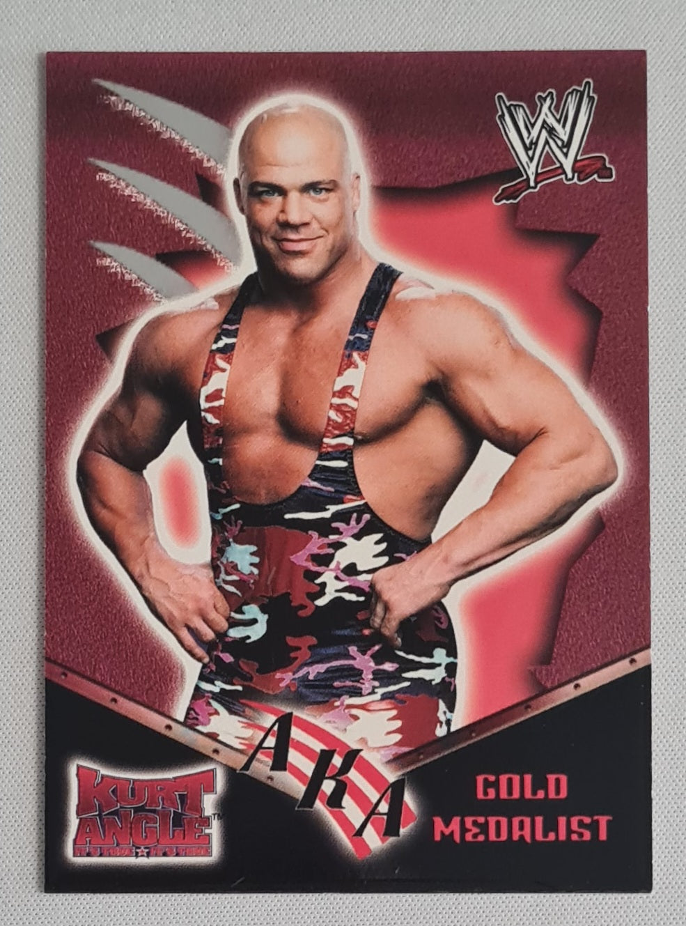 Kurt Angle - 2002 Fleer/SkyBox WWE Wrestling AKA Gold Medalist #86