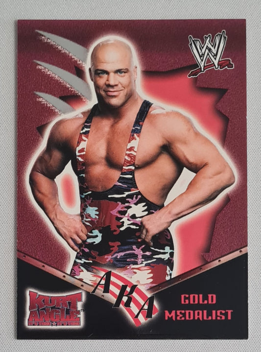 Kurt Angle - 2002 Fleer/SkyBox WWE Wrestling AKA Gold Medalist #86