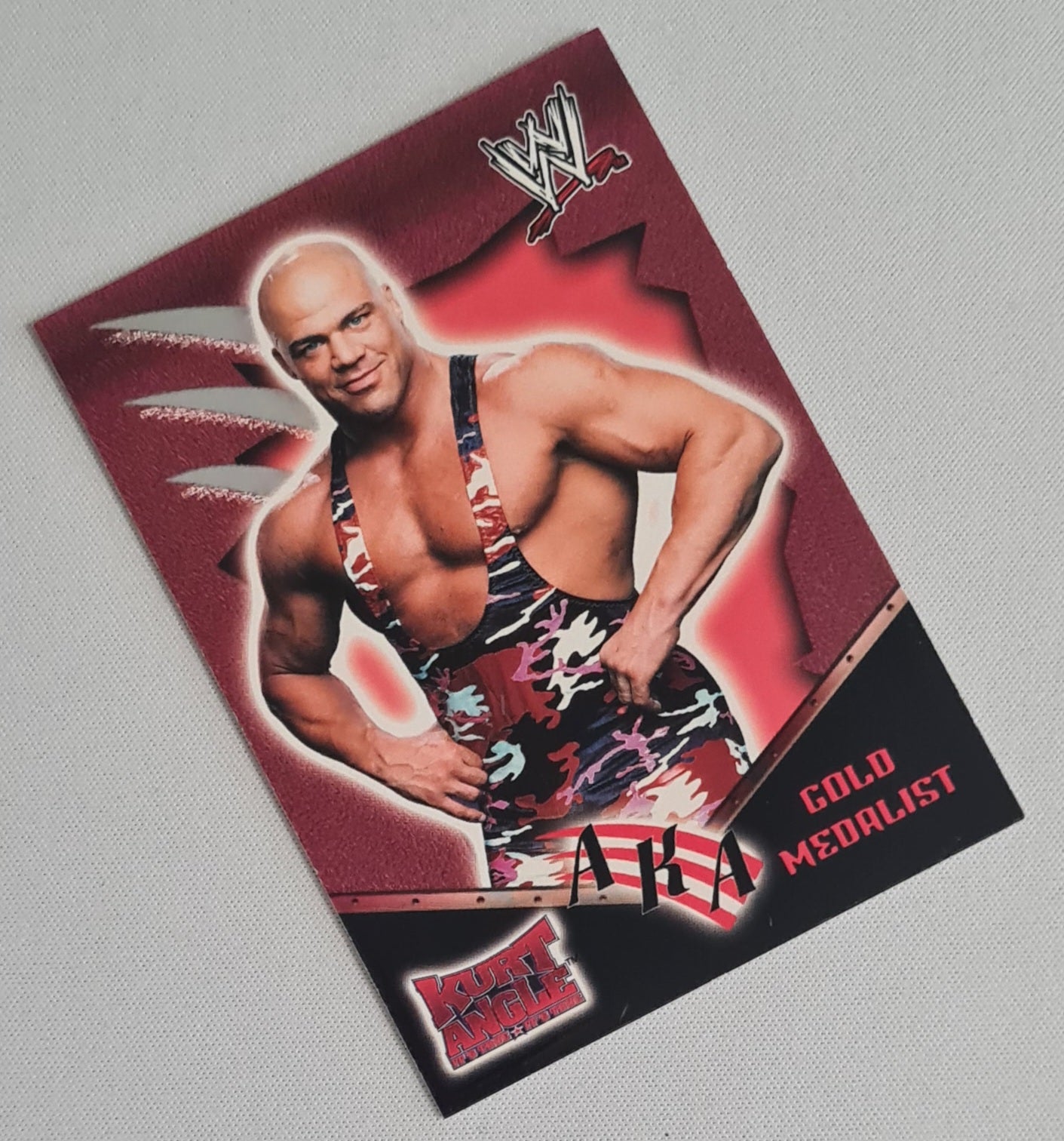 Kurt Angle - 2002 Fleer/SkyBox WWE Wrestling AKA Gold Medalist #86