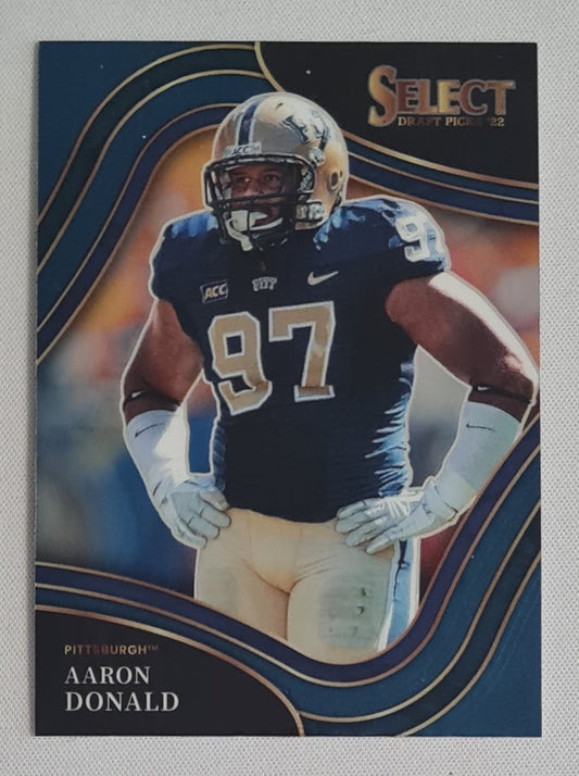 Aaron Donald - 2022 Panini Select Draft Picks Football Pitt #125 Field Level