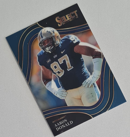 Aaron Donald - 2022 Panini Select Draft Picks Football Pitt #125 Field Level