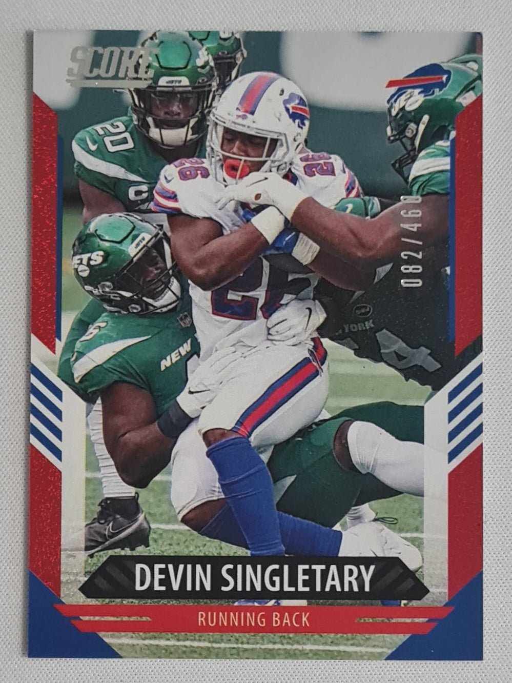 Devin Singletary - 2021 Panini Score Football NFL Bills #24 /460