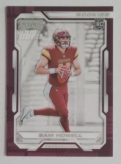 Sam Howell - 2022 Panini Chronicles Playoff Football NFL Commanders (RC) #PMR-5