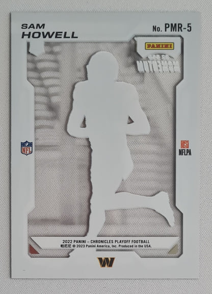 Sam Howell - 2022 Panini Chronicles Playoff Football NFL Commanders (RC) #PMR-5